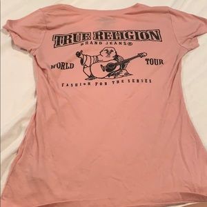 True religion rhinestone tee sz XXS